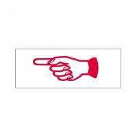 Left Hand Sign Stock Stamp OS-25, 38x14mm